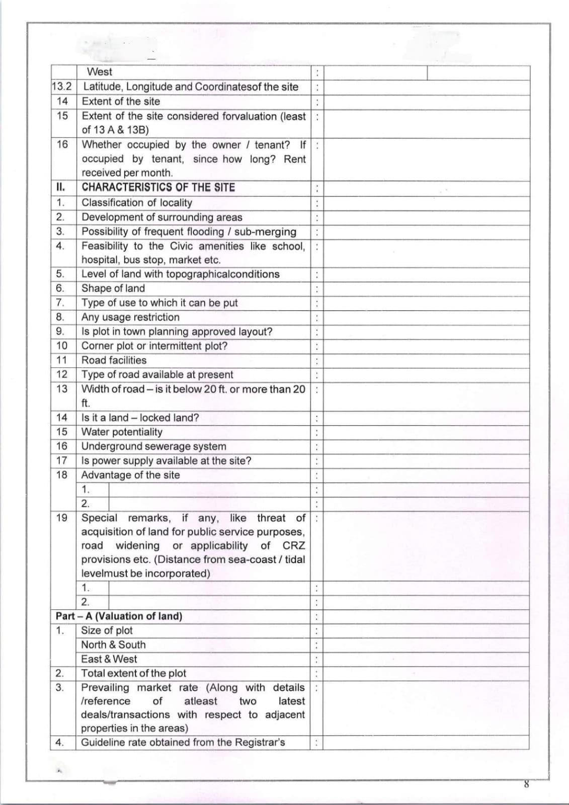 Valuation report page 2