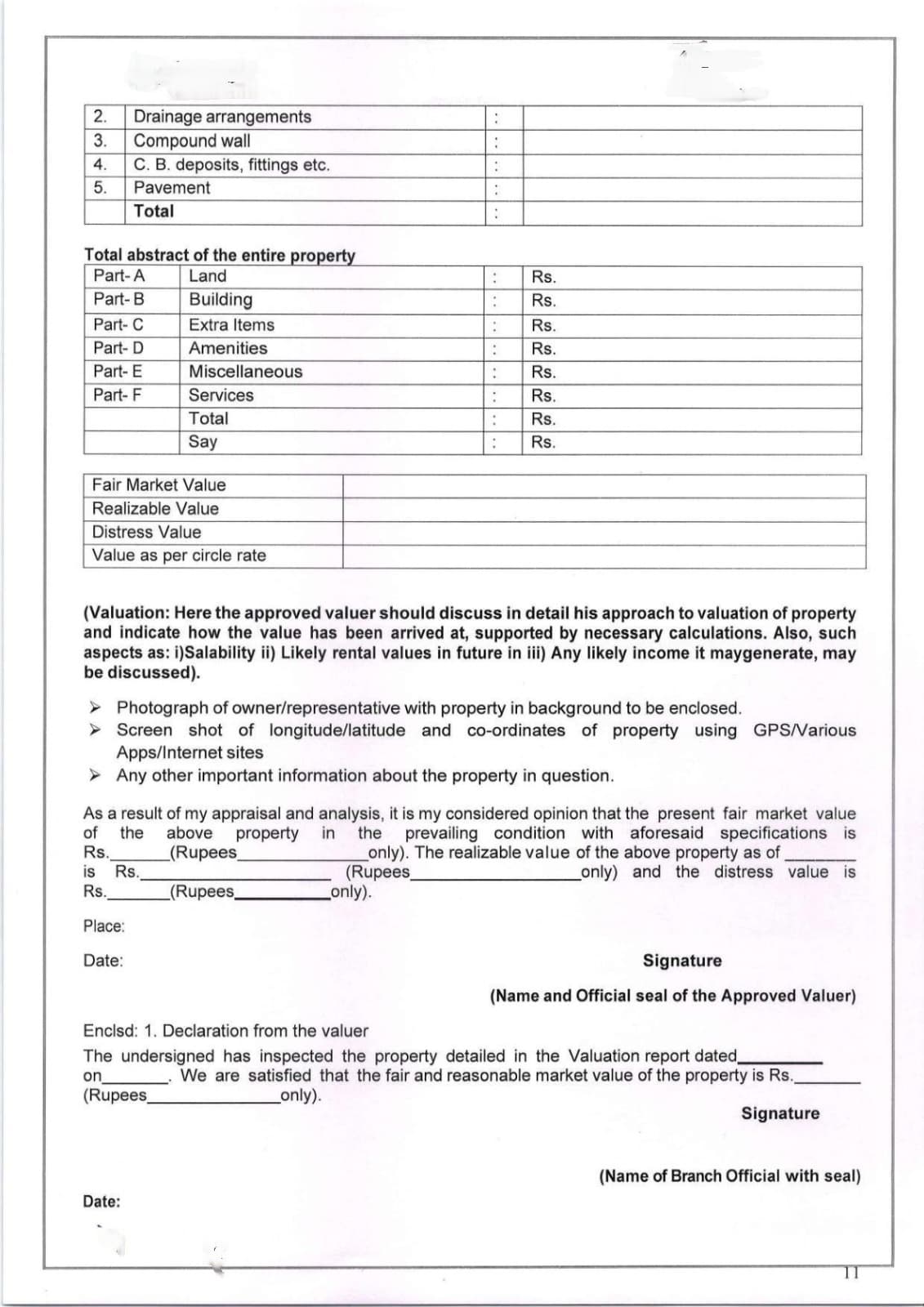 Valuation report page 5