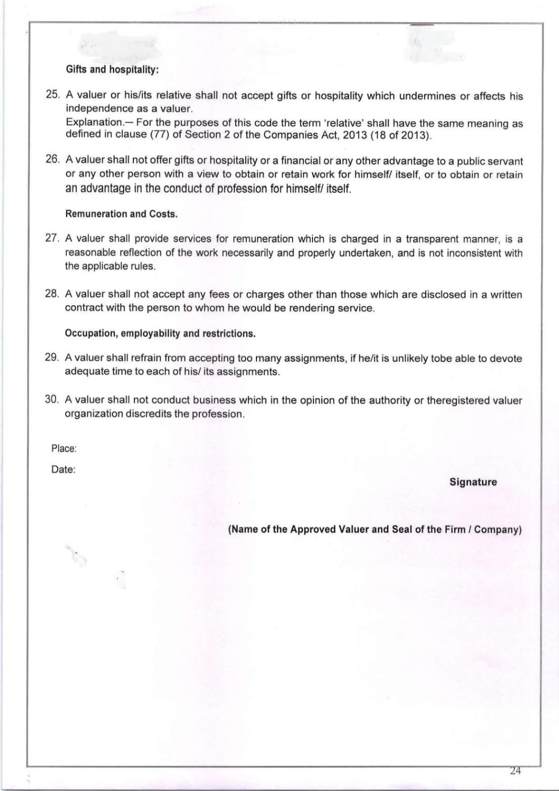 Valuation report page 9